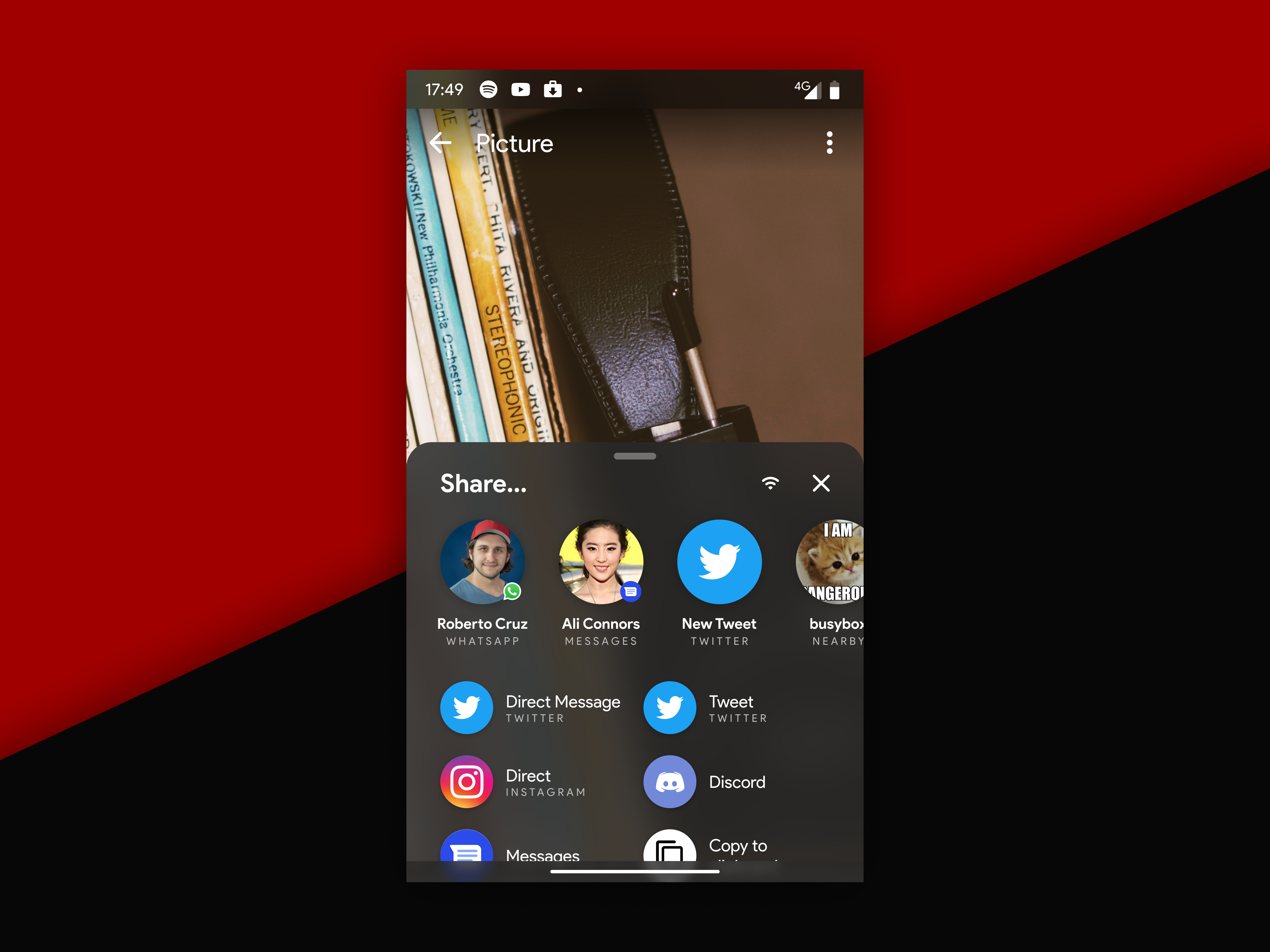 Android's share menu redesign