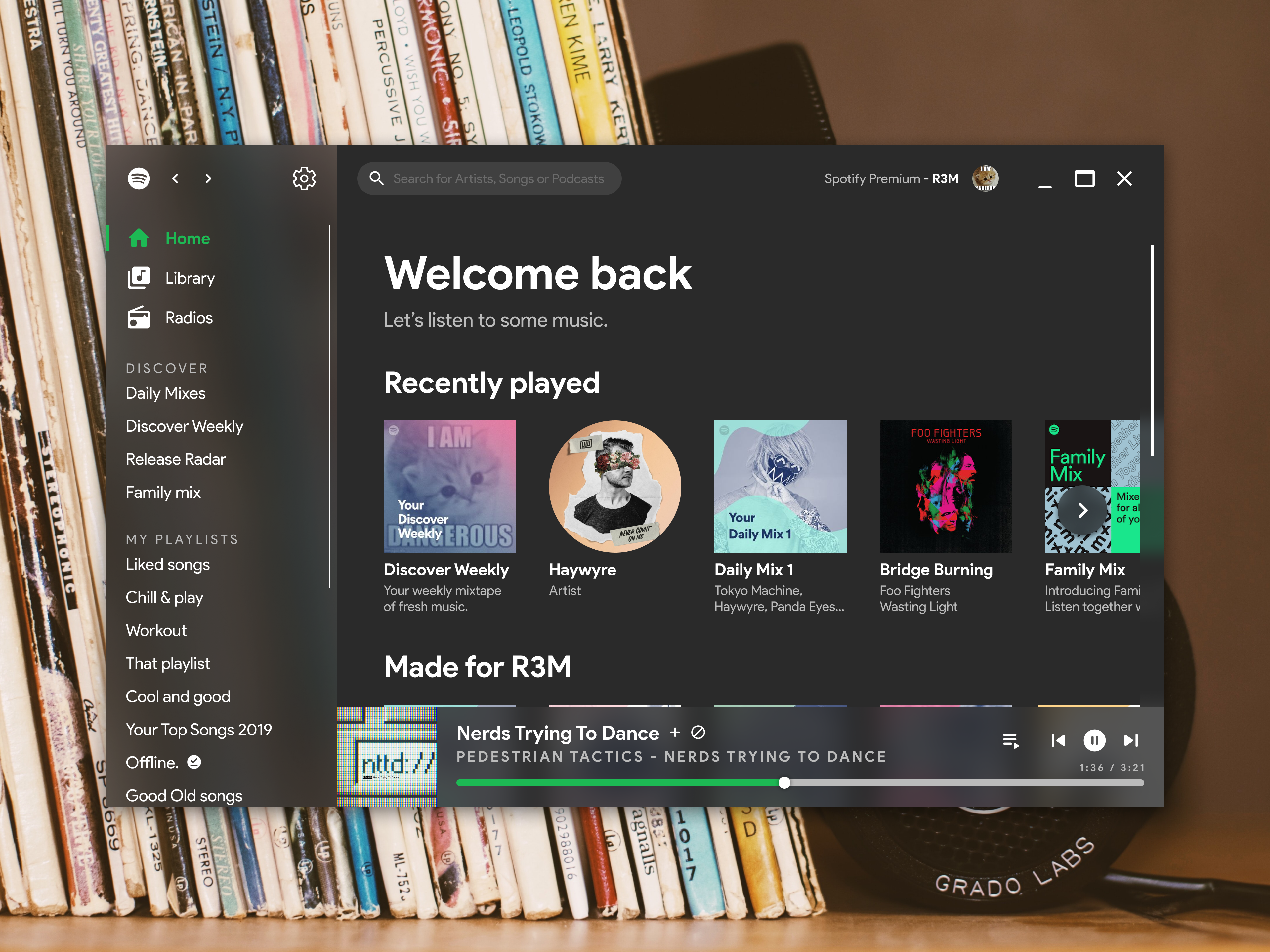 Spotify desktop client redesign