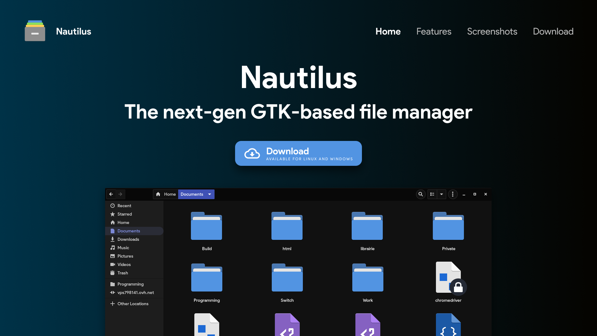 Nautilus concept website